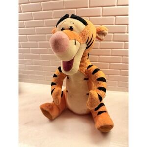 Vintage Tigger Talking Moving Head Plush Toy 1999 10" Disney‎ Mattel TESTED